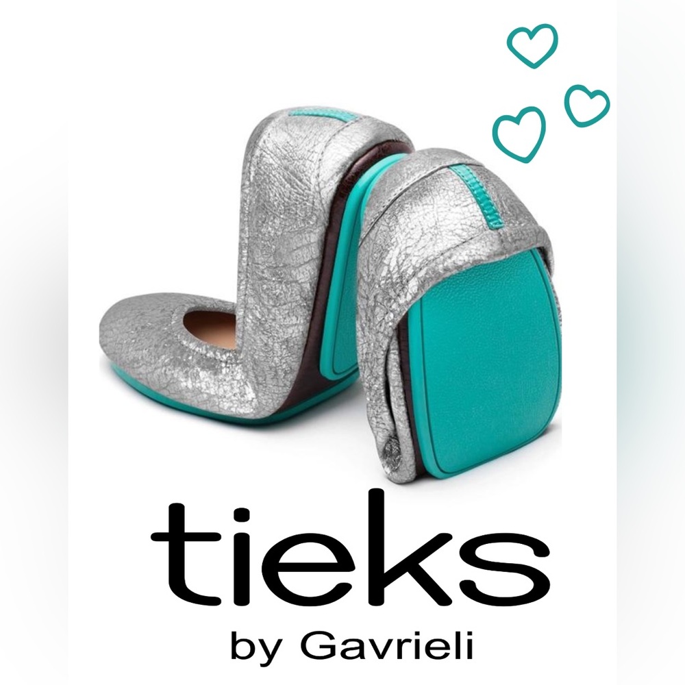 Tieks Size 7 Silver Screen